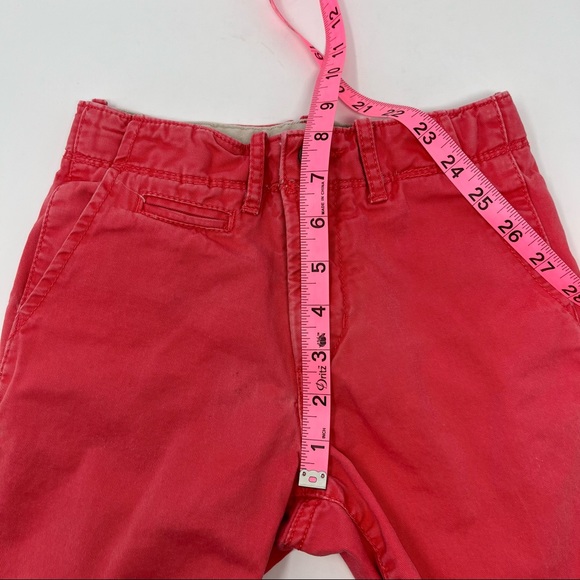 Gap Kids Adjustable Waste Coral Khaki Shorts Boys Size 6 Regular - Picture 8 of 10